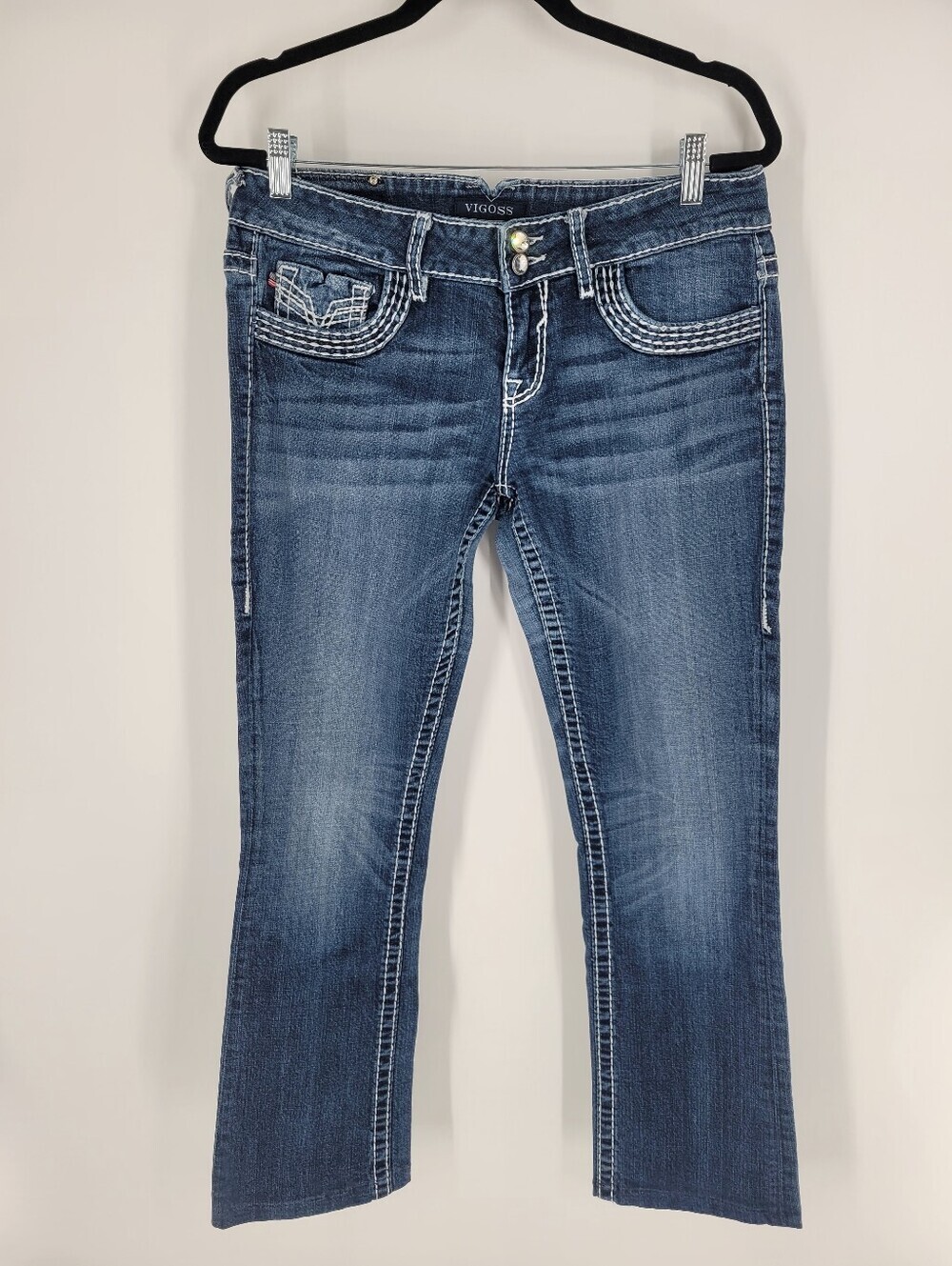 Vigoss The Chelsea Women's Slim Boot Jeans in Medium Wash Size 9/10